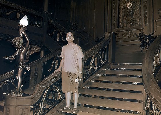 035 - On Titanic Exhibit Stairs - 2008.jpg