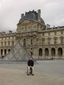 030 - Standing at Small Pyramid at Louvre - 2004.jpg
