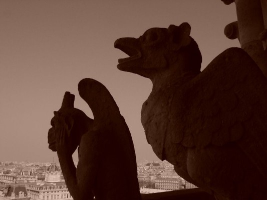 043 - Gargoyle Shot at Notre Dame Pic 2 - 2004.jpg