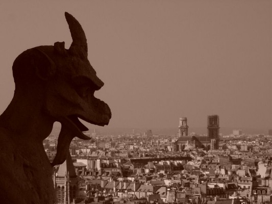 044 - Gargoyle Shot at Notre Dame Pic 3 - 2004.jpg