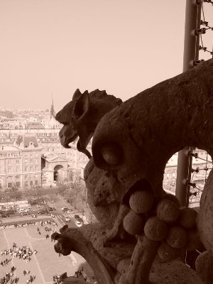 047 - Gargoyle Shot at Notre Dame Pic 6 - 2004.jpg