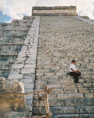 021 - Man Rexing at El Castillo - 2001.jpg